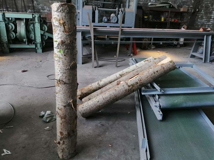 log sections for debarking