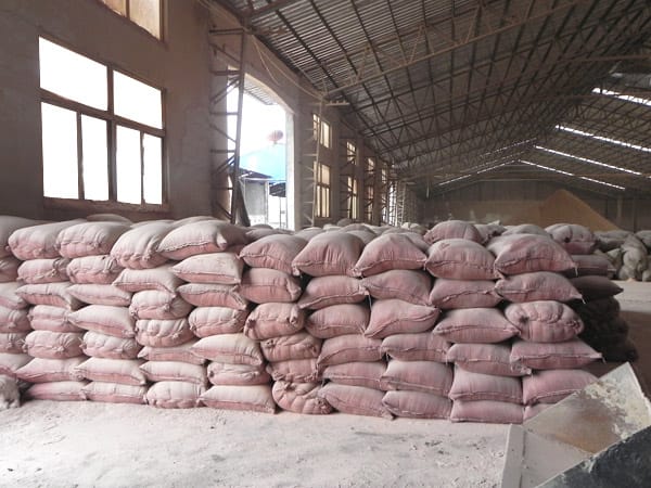 Pakistan customer'plant for making wood powder