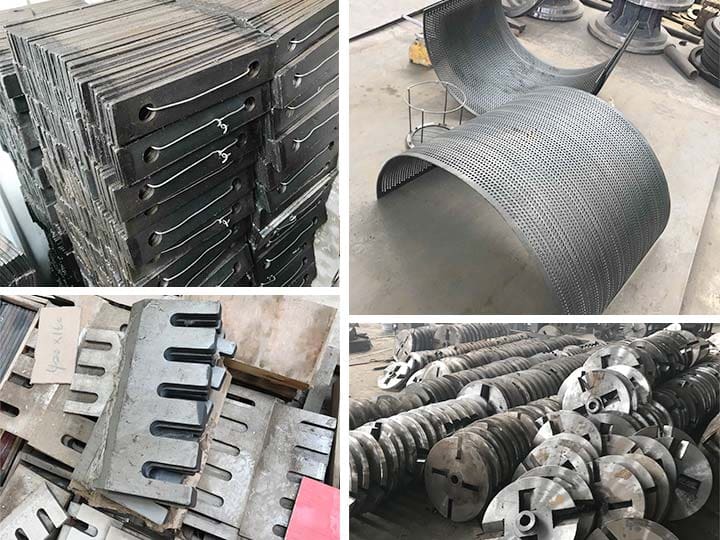 main parts of the wood crusher